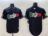 Men's Los Angeles Dodgers Team Big Logo Black Mexico Flag Limited Stitched Jersey,baseball caps,new era cap wholesale,wholesale hats